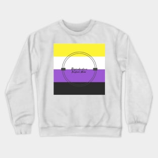 Reproductive Justice Now Nonbinary Flag Crewneck Sweatshirt